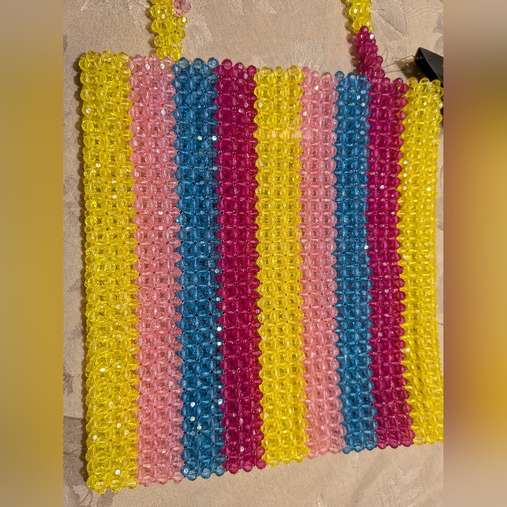 Forever 21 Colorful Beaded Purse, NWT! - Picture 5 of 9